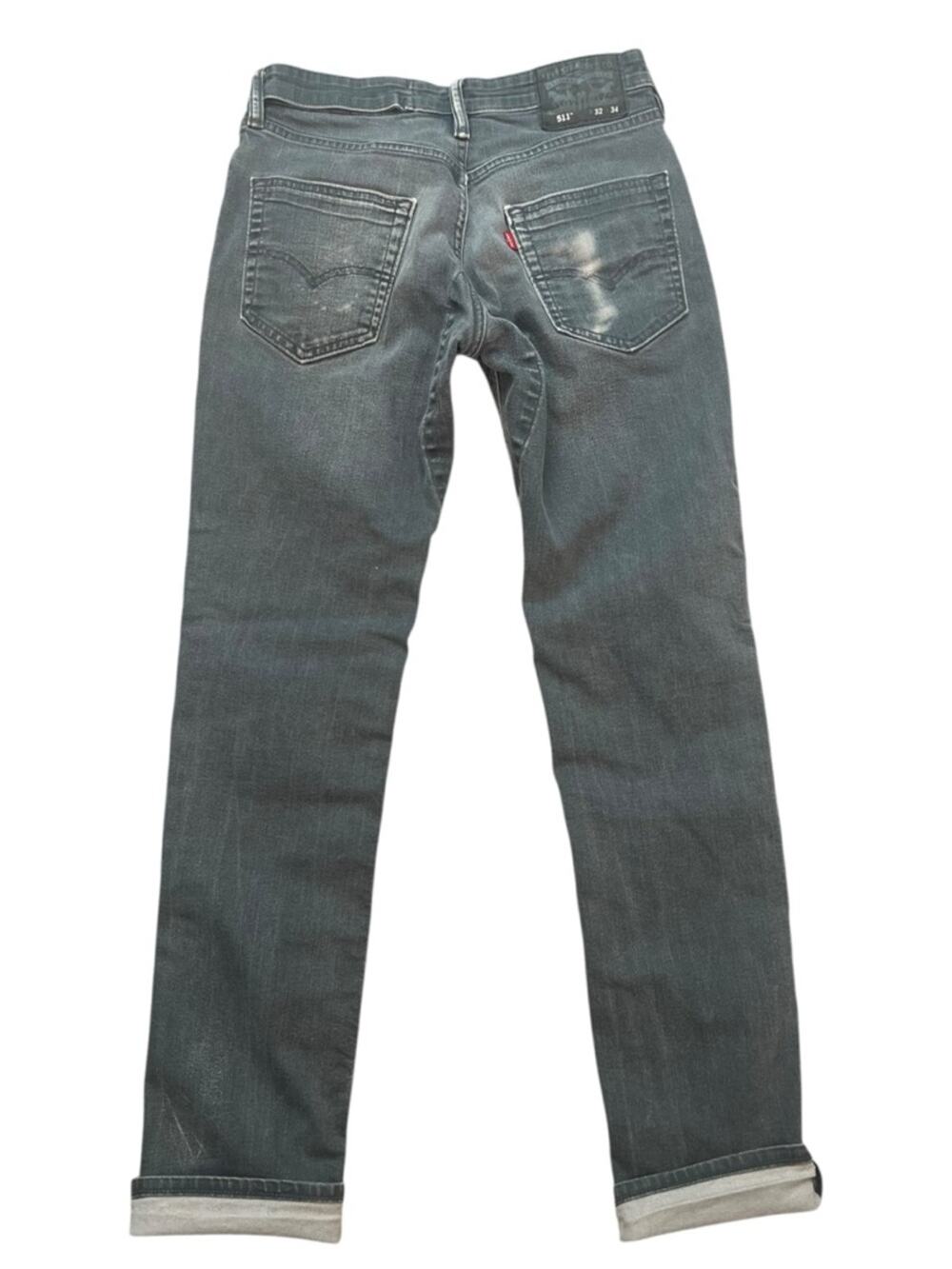 Levi’s 511 Commuter Jeans Men’s 30 Grey Comfort Reflective Slim Fit Urban Casual